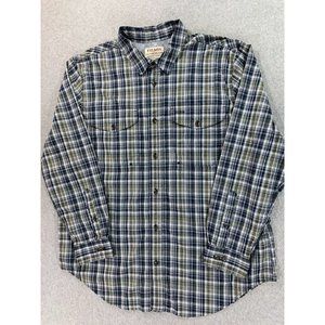 Filson‎ Plaid Breathable Long Sleeve GUIDE Button Down Shirt (Men's XXL) Gray